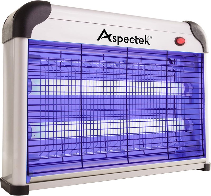 Aspectek 20W Electric Indoor Bug Zapper, Mosquito, Moth, Wasp, Insect Killer, Fly Zapper, Bug Lamp Light for Home, Restaurant, Office Use with Protection Mesh Film. Efficient & Effective - Image 1